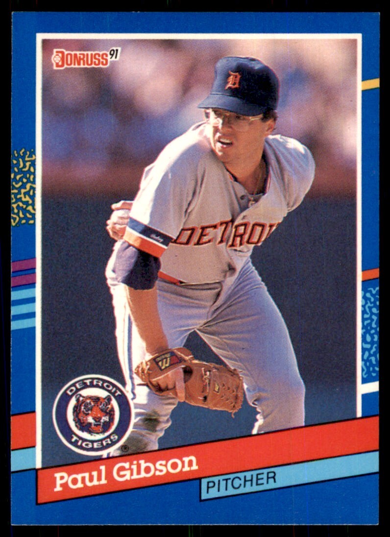 1991 Donruss Baseball Card Paul Gibson Detroit Tigers #353