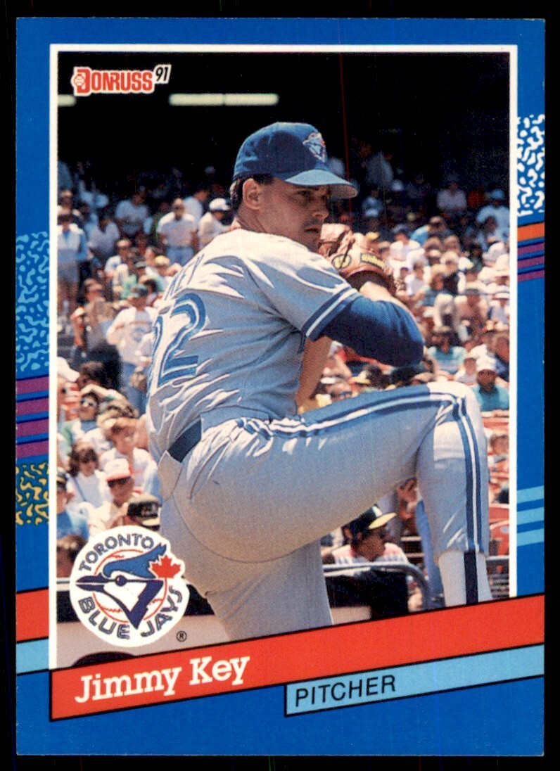 1991 Donruss Baseball Card Jimmy Key Toronto Blue Jays #98
