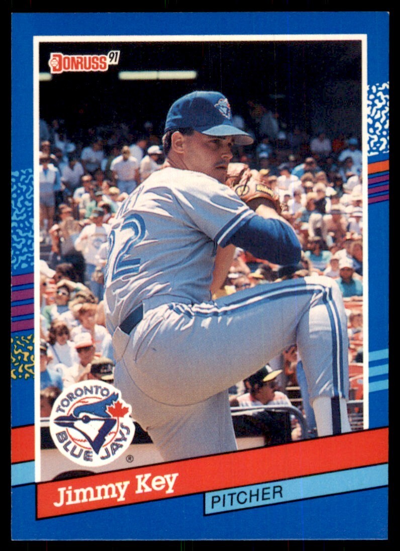 1991 Donruss Baseball Card Jimmy Key , Toronto Blue Jays #98