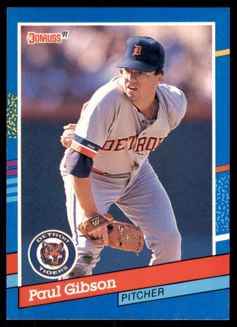 1991 Donruss Baseball Card Paul Gibson / Detroit Tigers #353