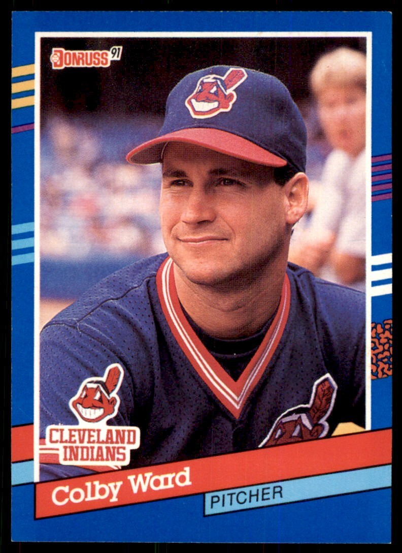 1991 Donruss Baseball Card Colby Ward Rookie Cleveland Indians #330