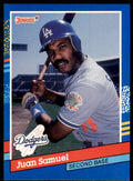 1991 Donruss Baseball Card Juan Samuel 1 Los Angeles Dodgers #62
