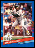 1990 Donruss Baseball Card Terry Steinbach Oakland Athletics #268