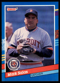 1991 Donruss Baseball Card Mark Salas / Detroit Tigers #65