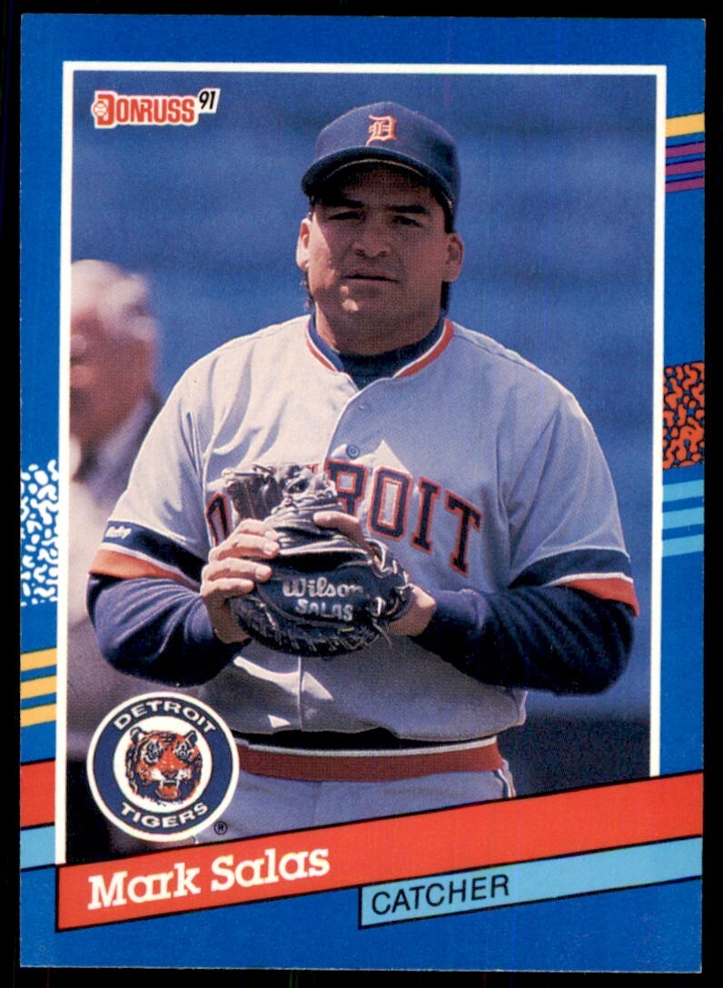 1991 Donruss Baseball Card Mark Salas .. Detroit Tigers #65