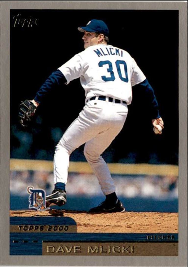 2000 Topps Baseball Card Dave Mlicki Detroit Tigers #409