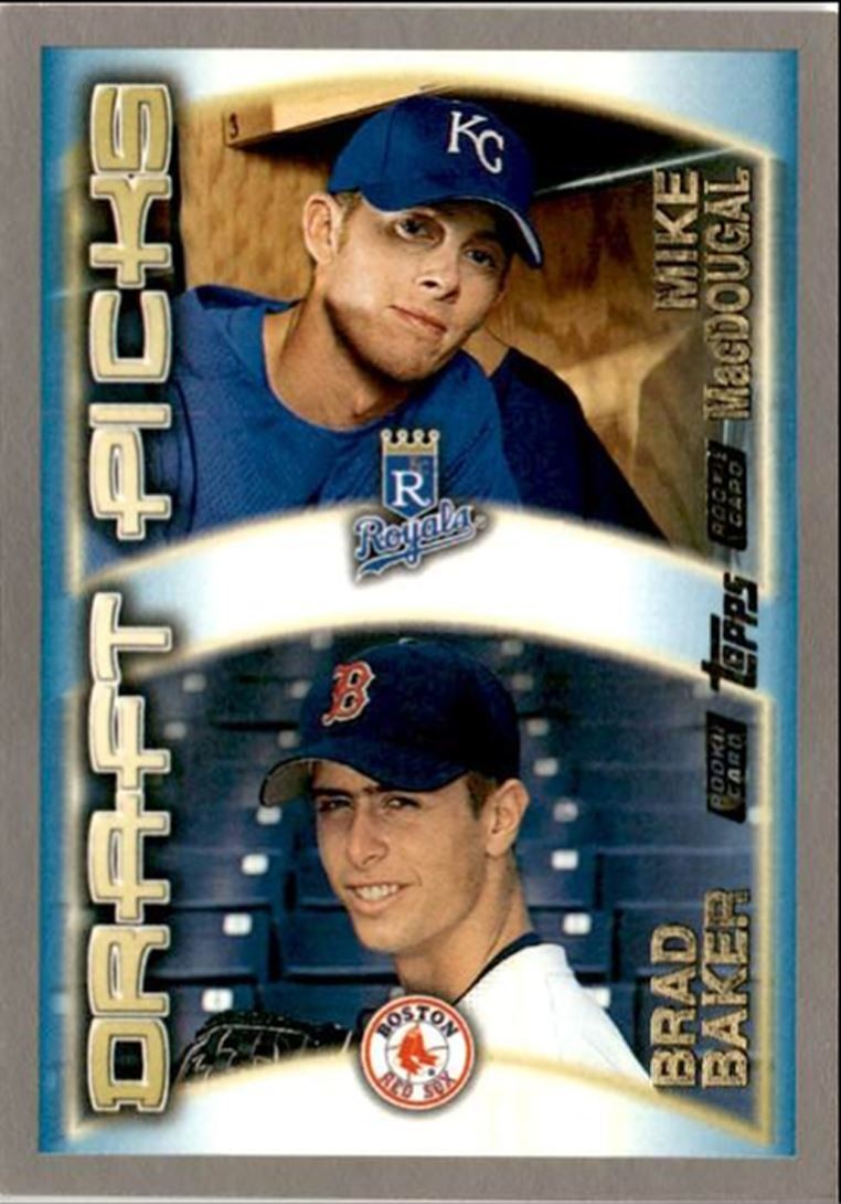 2000 Topps Baseball Card Mike MacDougal/Brad Baker Rookie Kansas City