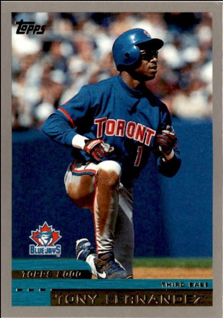 2000 Topps Baseball Card Tony Fernandez Toronto Blue Jays #198