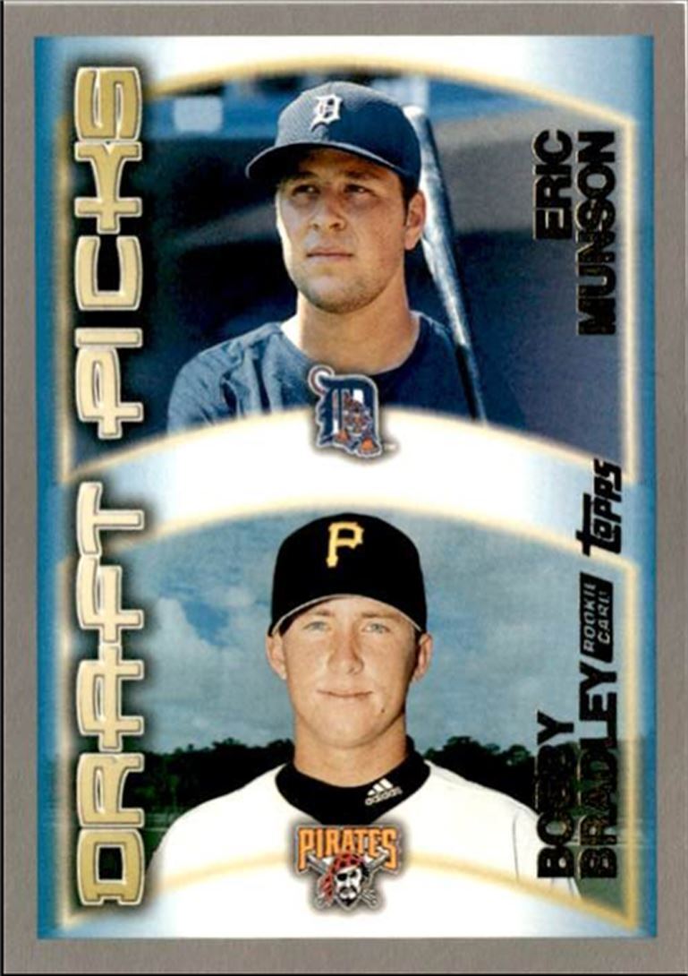 2000 Topps Baseball Card Eric Munson/Bobby Bradley Rookie Detroit
