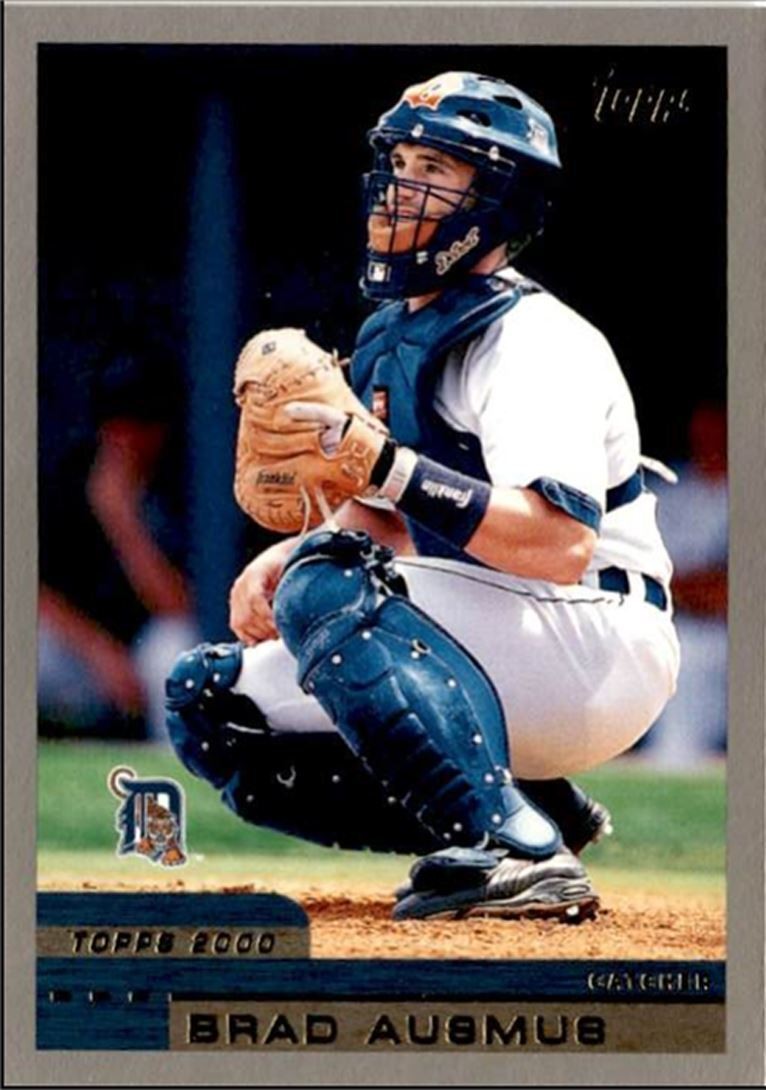 2000 Topps Baseball Card Brad Ausmus Detroit Tigers #136