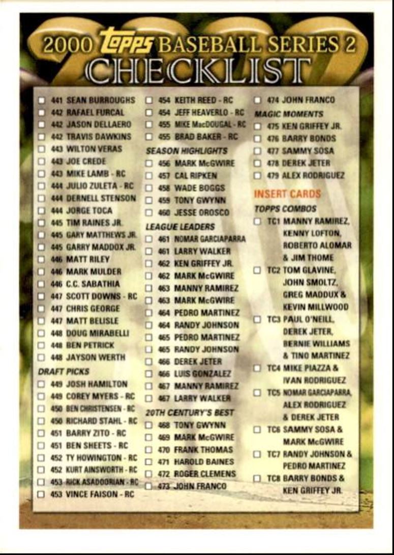2000 Topps Baseball Card Adam Piatt/Aubrey Huff/Sean Burroughs . Oakland