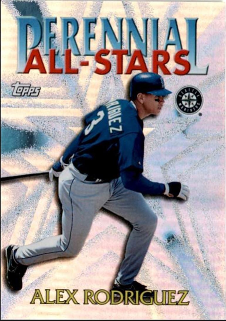2000 Topps Basbeall Card Alex Rodriguez Seattle Mariners #PA9