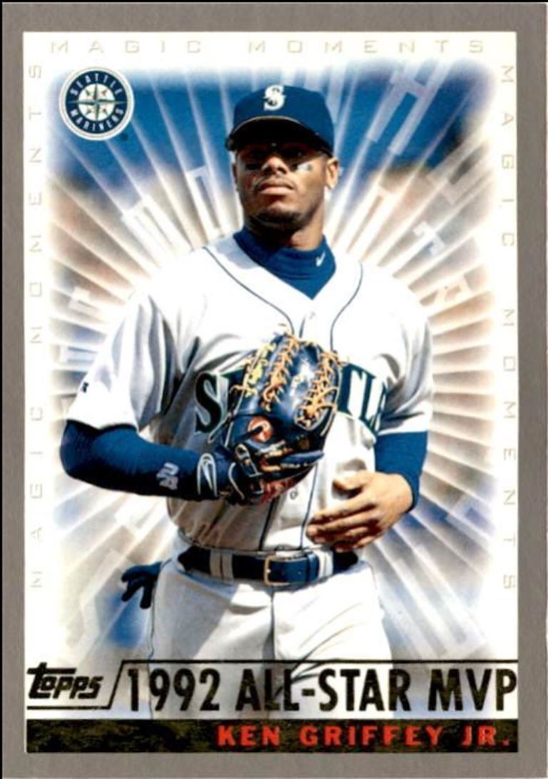 2000 Topps Basbeall Card Ken Griffey 1992 All Star Seattle Mariners #475