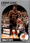 1990-91 Hoops Basketball Card Grant Long Miami Heat #167