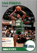 1990-91 Hoops Basketball Card Sam Perkins Dallas Mavericks #87