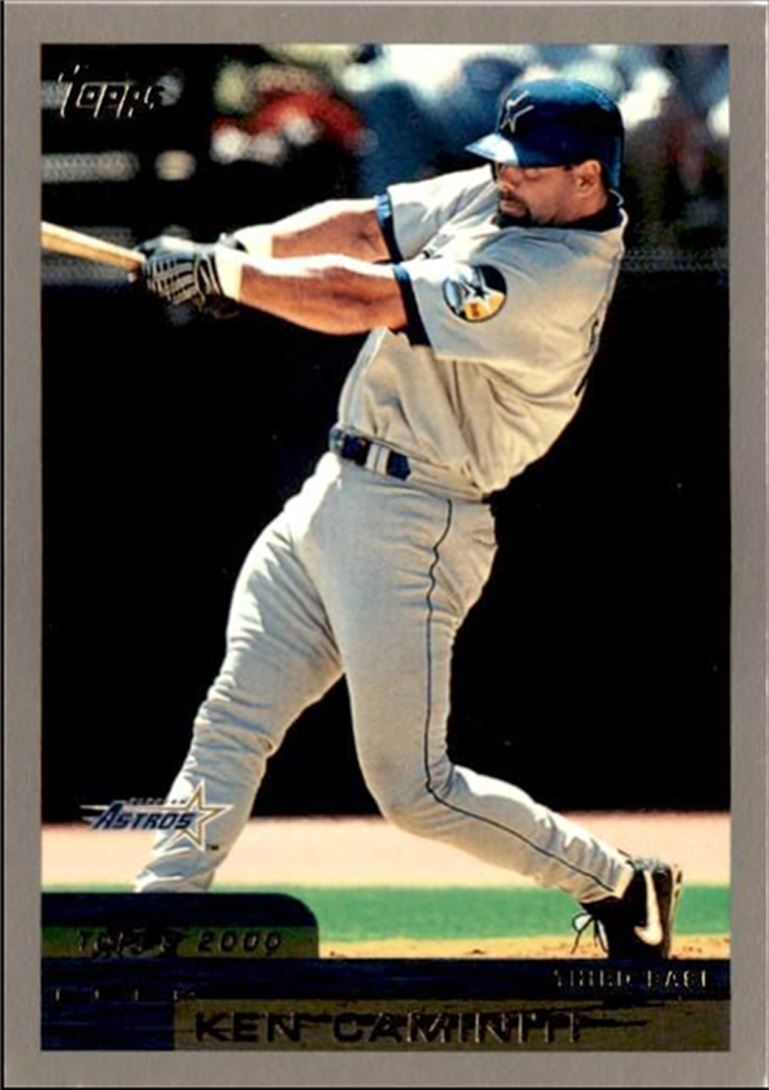 2000 Topps Basbeall Card Ken Caminiti HOF Houston Astros #70