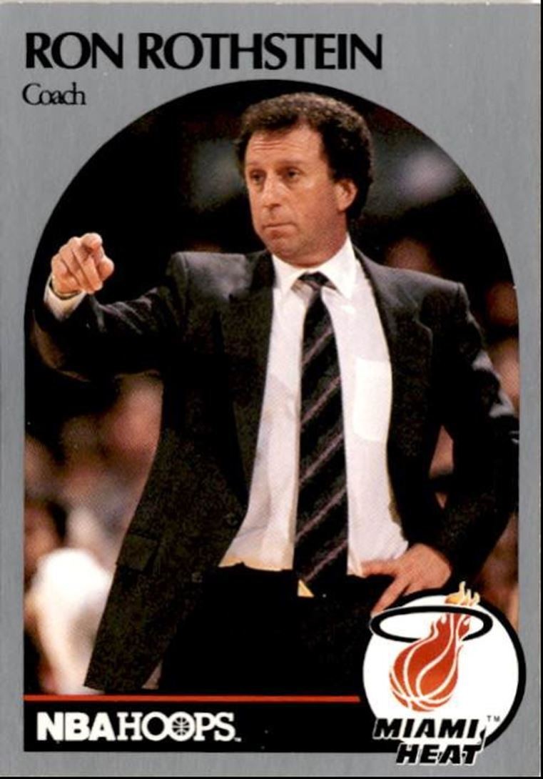 1990-91 Hoops Basketball Card Ron Rothstein Miami Heat #318