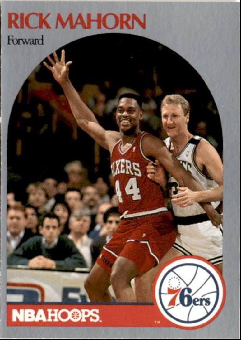 1990-91 Hoops Basketball Card Rick Mahorn Philadelphia 76ers #230