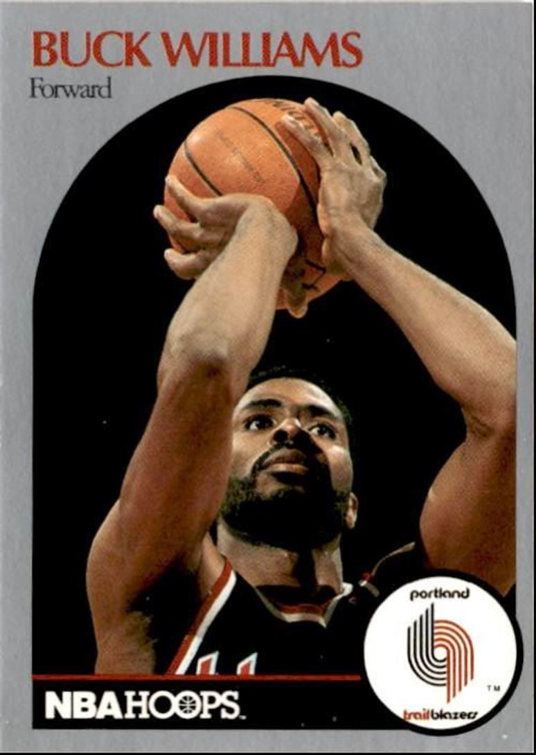 1990-91 Hoops Basketball Card Buck Williams Portland Trail Blazers #251