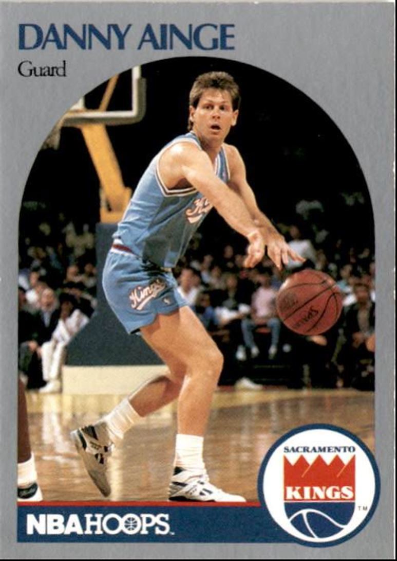1990-91 Hoops Basketball Card Danny Ainge Sacramento Kings #253