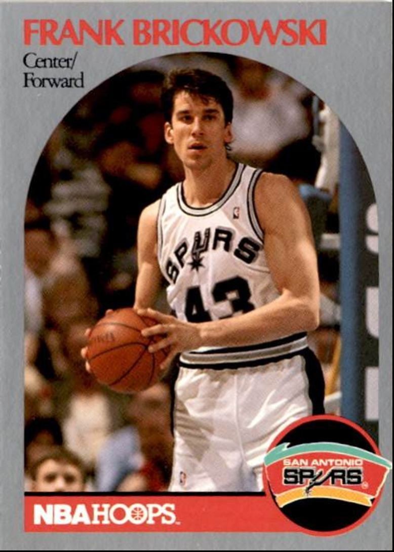 1990-91 Hoops Basketball Card Frank Brickowski San Antonio Spurs #265