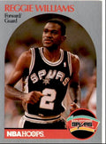 1990-91 Hoops Basketball Card Reggie Williams San Antonio Spurs #272