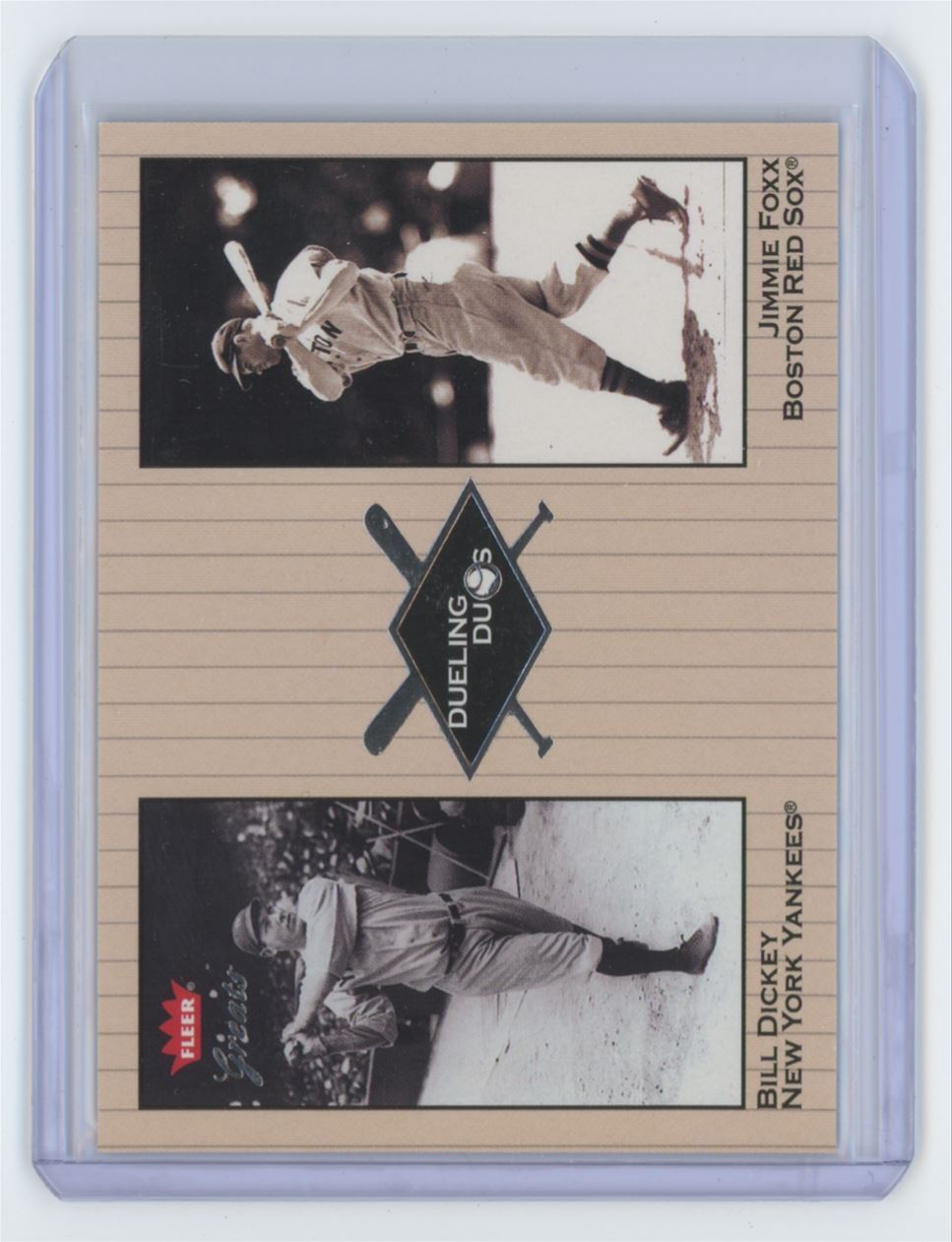 2002 Fleer Greats Bill Dickey/Jimmie Foxx #16