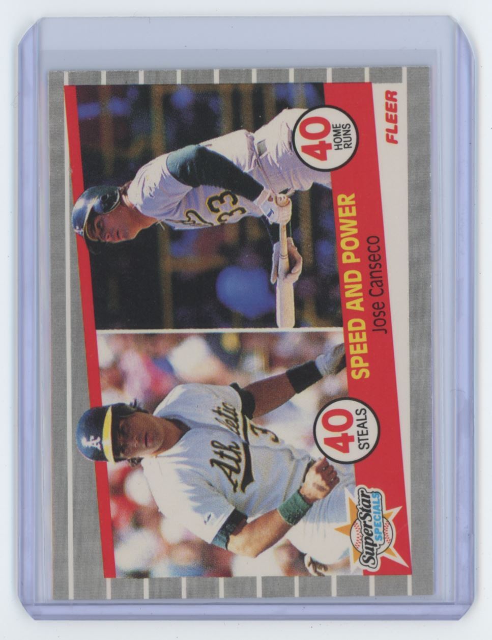 1989 Fleer Jose Canseco Oakland Athletics #628