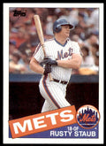 1985 Topps Rusty Staub B Baseball Card #190