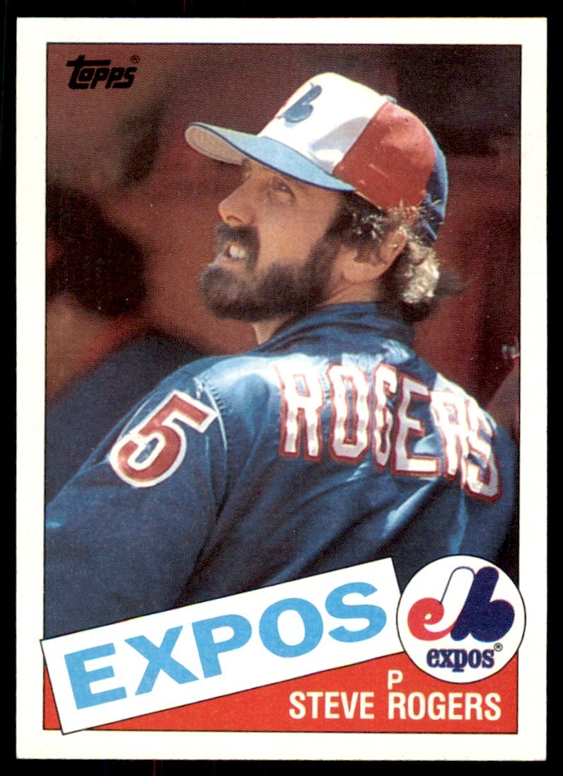 1985 Topps Steve Rogers B Baseball Card #205