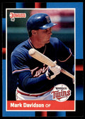 1988 Donruss Mark Davidson Baseball Cards #519