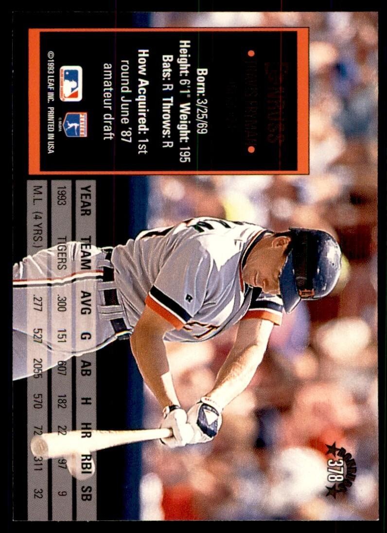1994 Donruss Travis Fryman Football Cards #378