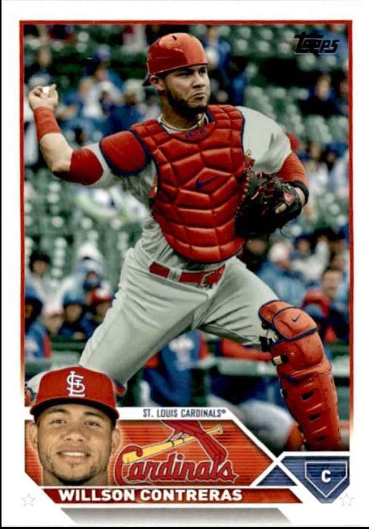 2023 Topps Baseball Cards Willson Contreras St. Louis Cardinals #417
