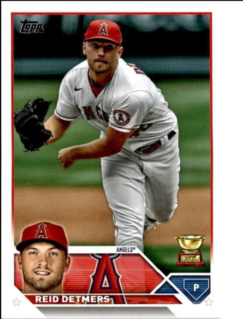 2023 Topps Baseball Cards Reid Detmers Los Angeles Angels #645