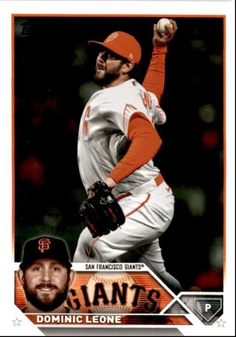 2023 Topps Baseball Cards Dominic Leone San Francisco Giants #180