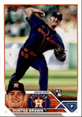 2023 Topps Baseball Cards Hunter Brown Rookie Houston Astros #111