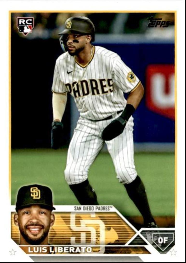 2023 Topps Baseball Cards Luis Liberato Rookie San Diego Padres #659