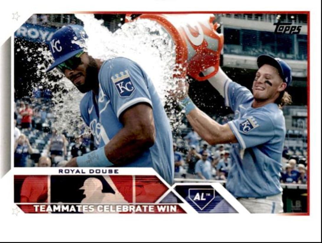2023 Topps Baseball Cards Royal Douse Kansas City Royals #334