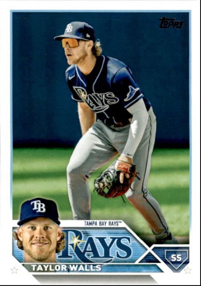 2023 Topps Baseball Cards Taylor Walls Tampa Bay Rays #625