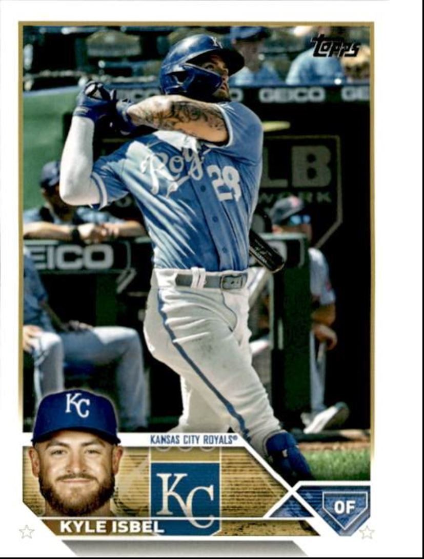 2023 Topps Baseball Cards Kyle Isbel Kansas City Royals #578