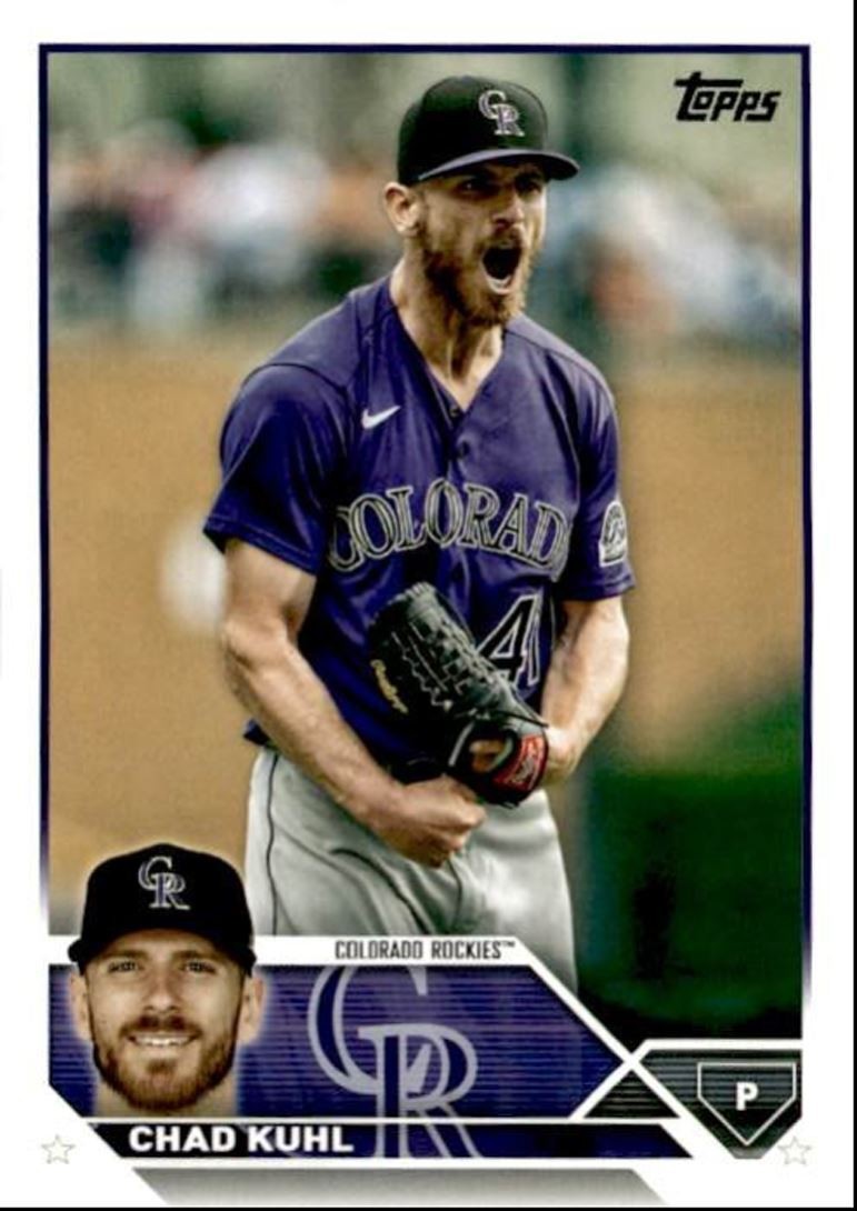 2023 Topps Baseball Cards Chad Kuhl Colorado Rockies #517