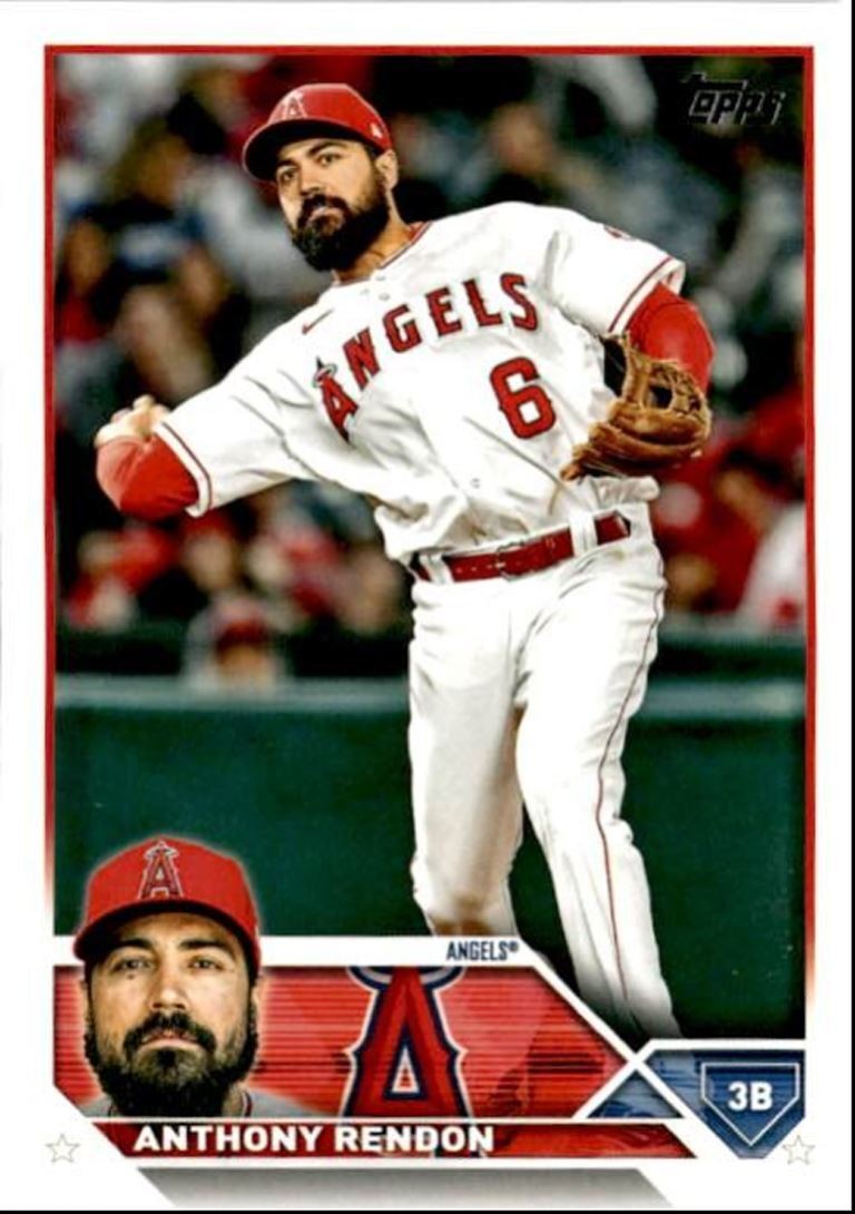 2023 Topps Baseball Cards Anthony Rendon Los Angeles Angels #640