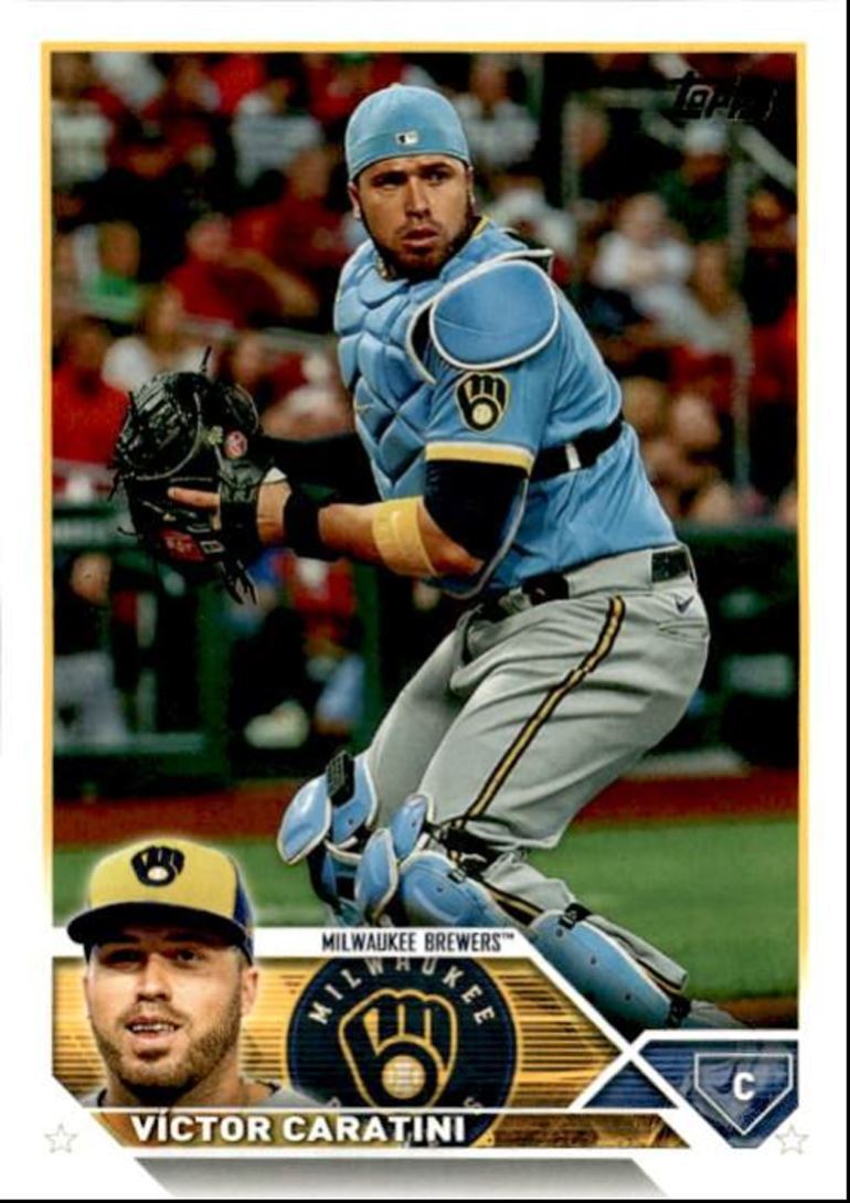 2023 Topps Baseball Cards Victor Caratini Milwaukee Brewers #361