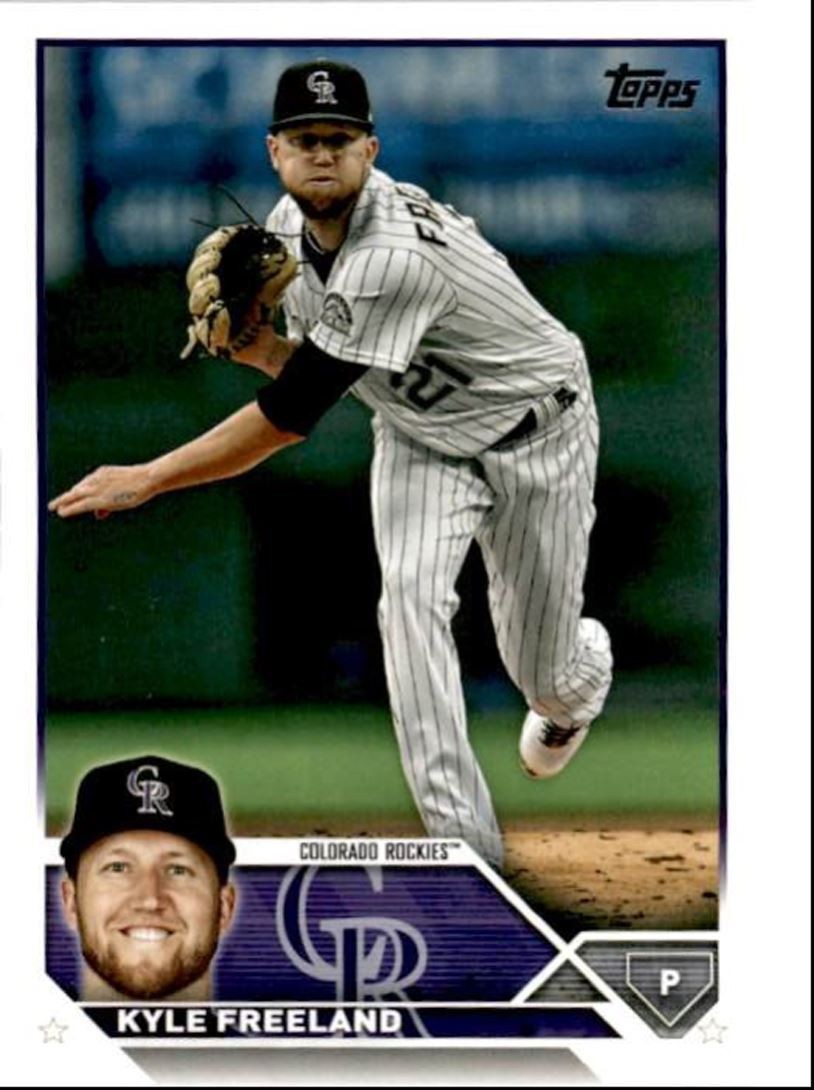 2023 Topps Baseball Cards Kyle Freeland Colorado Rockies #348