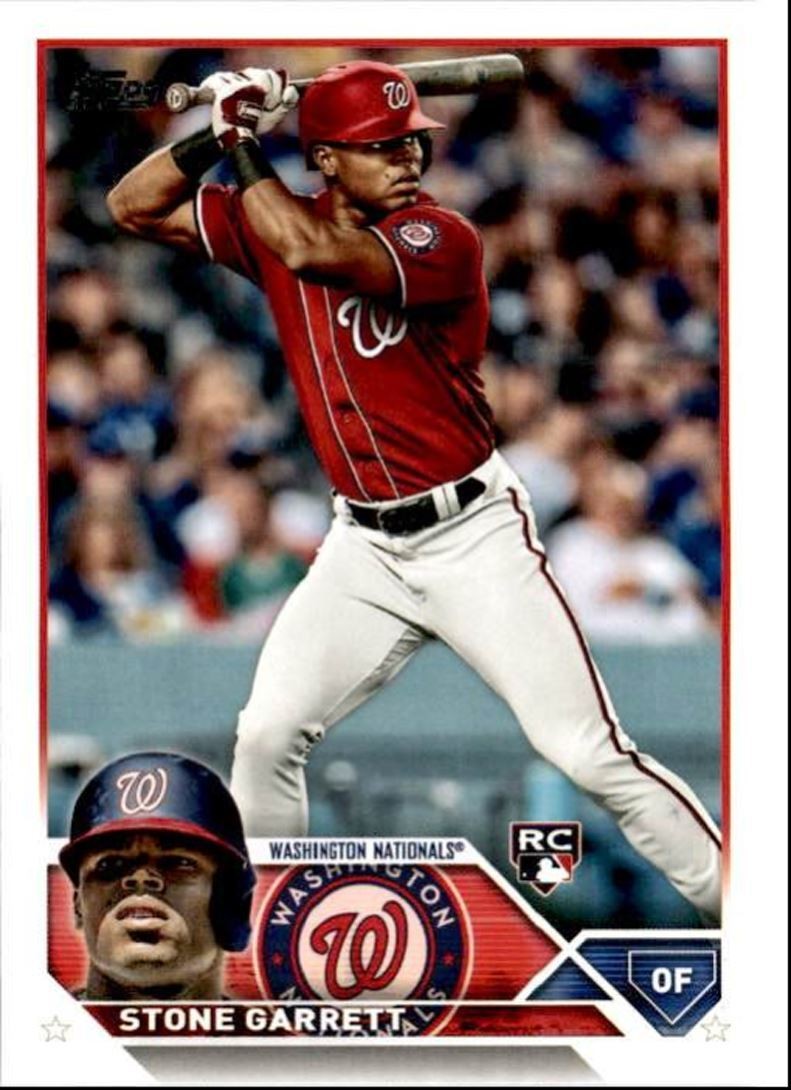 2023 Topps Baseball Cards Stone Garrett Rookie Washington Nationals #498