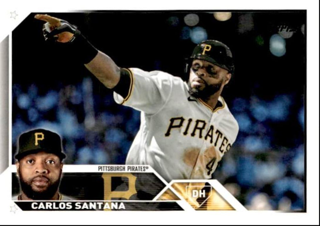2023 Topps Baseball Cards Carlos Santana Pittsburgh Pirates #572