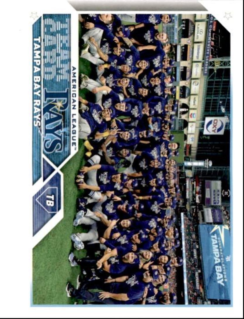 2023 Topps Baseball Cards Tampa Bay Rays Tampa Bay Rays #623