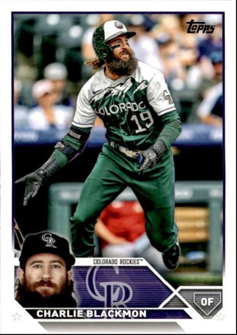2023 Topps Baseball Cards Charlie Blackmon Colorado Rockies #523