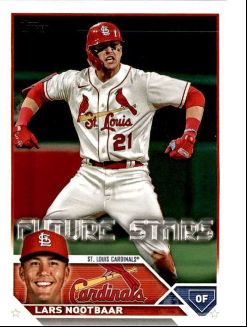 2023 Topps Baseball Cards Lars Nootbaar St. Louis Cardinals #455