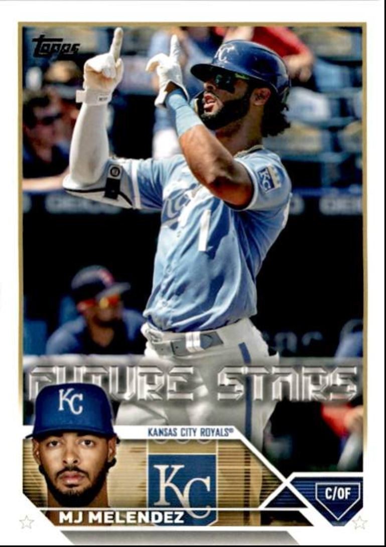 2023 Topps Baseball Cards MJ Melendez Kansas City Royals #587